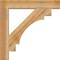 Ekena Millwork Merced Block Rough Sawn Bracket, Western Red Cedar, 4"W x 28"D x 28"H BKT04X28X28MRC05RWR - alternate 4